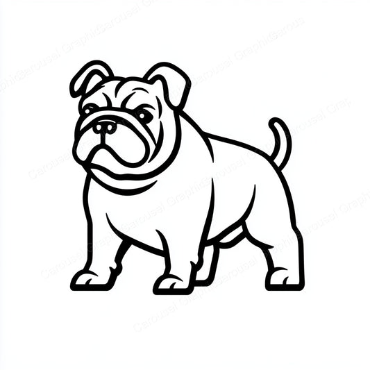 Bulldog Vector Graphic preview