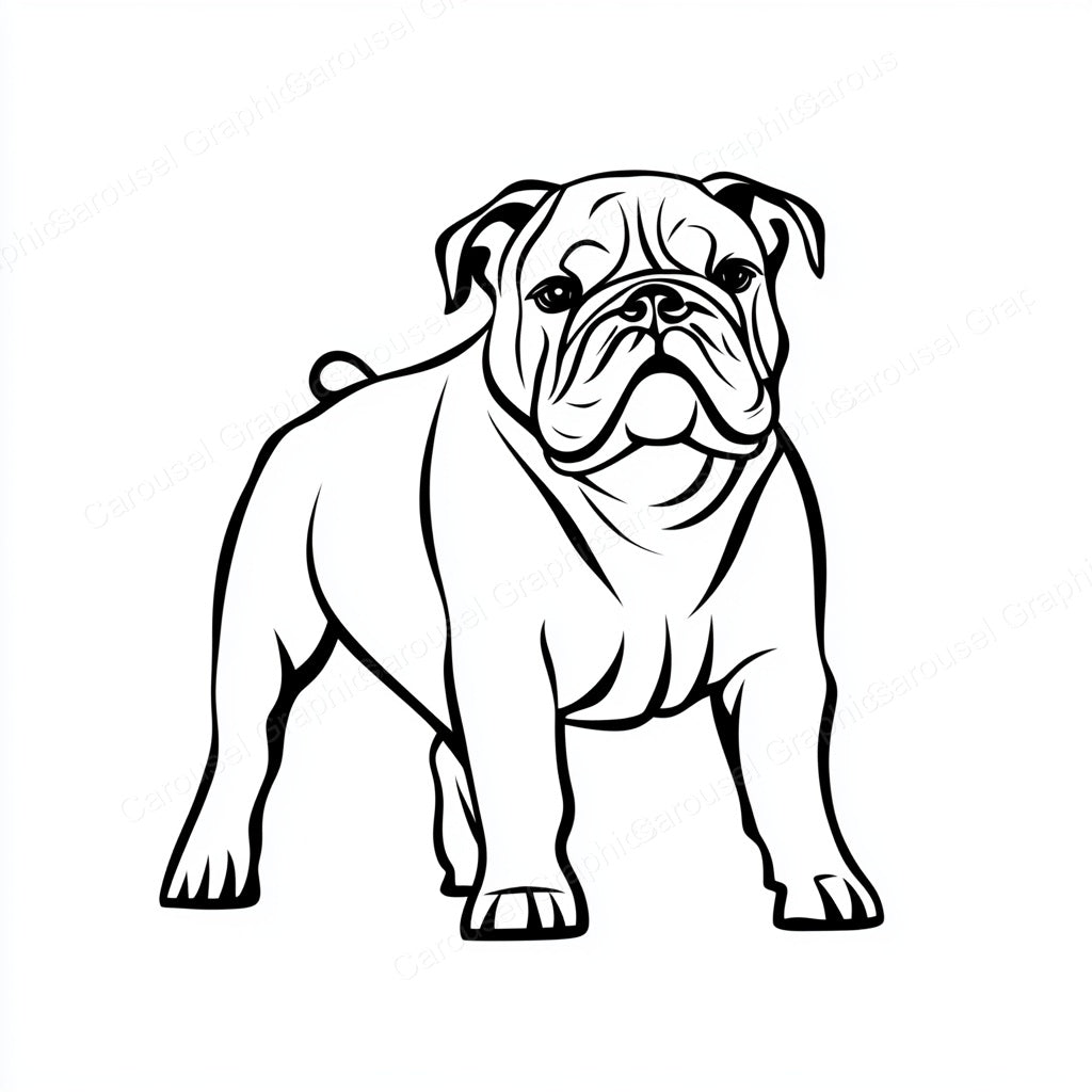 Bulldog Vector Graphic preview