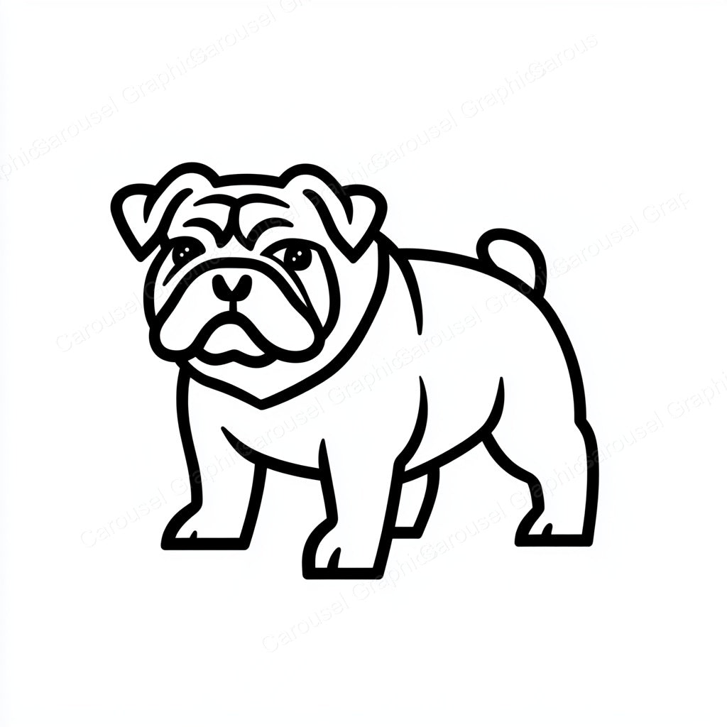 Bulldog Vector Graphic preview