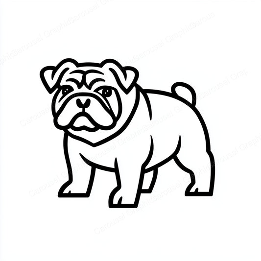Bulldog Vector Graphic preview