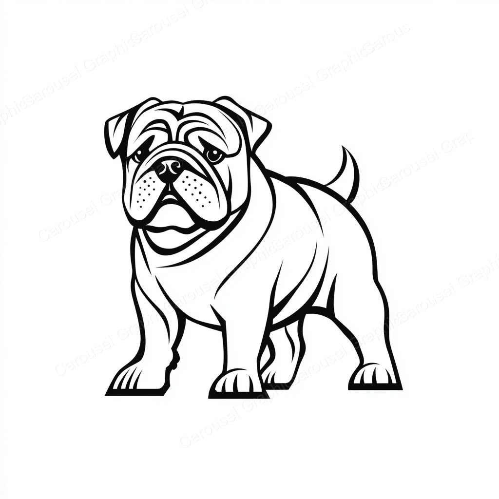 Bulldog Vector Graphic preview