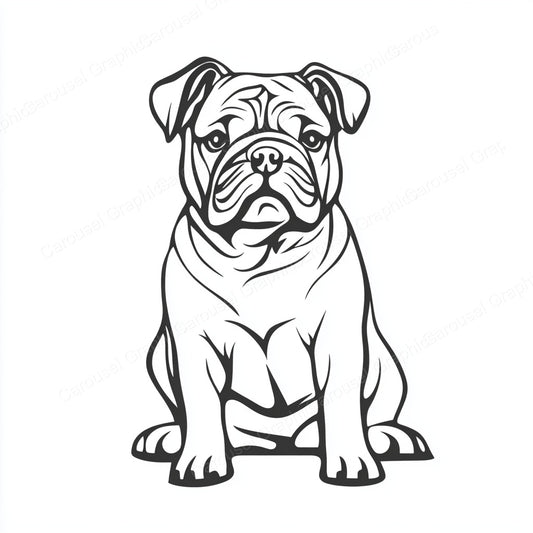 Bulldog Vector Graphic preview