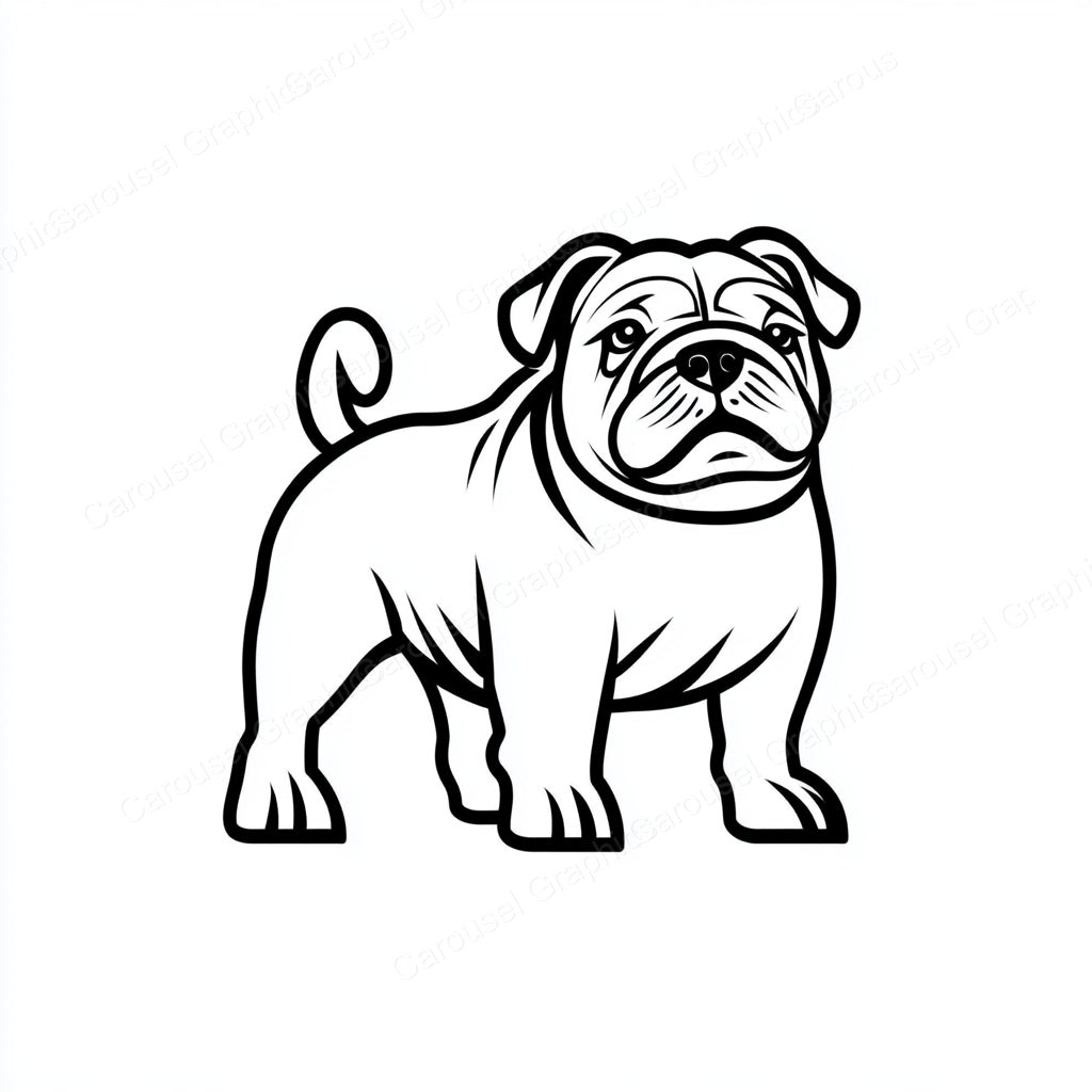Bulldog Vector Graphic preview