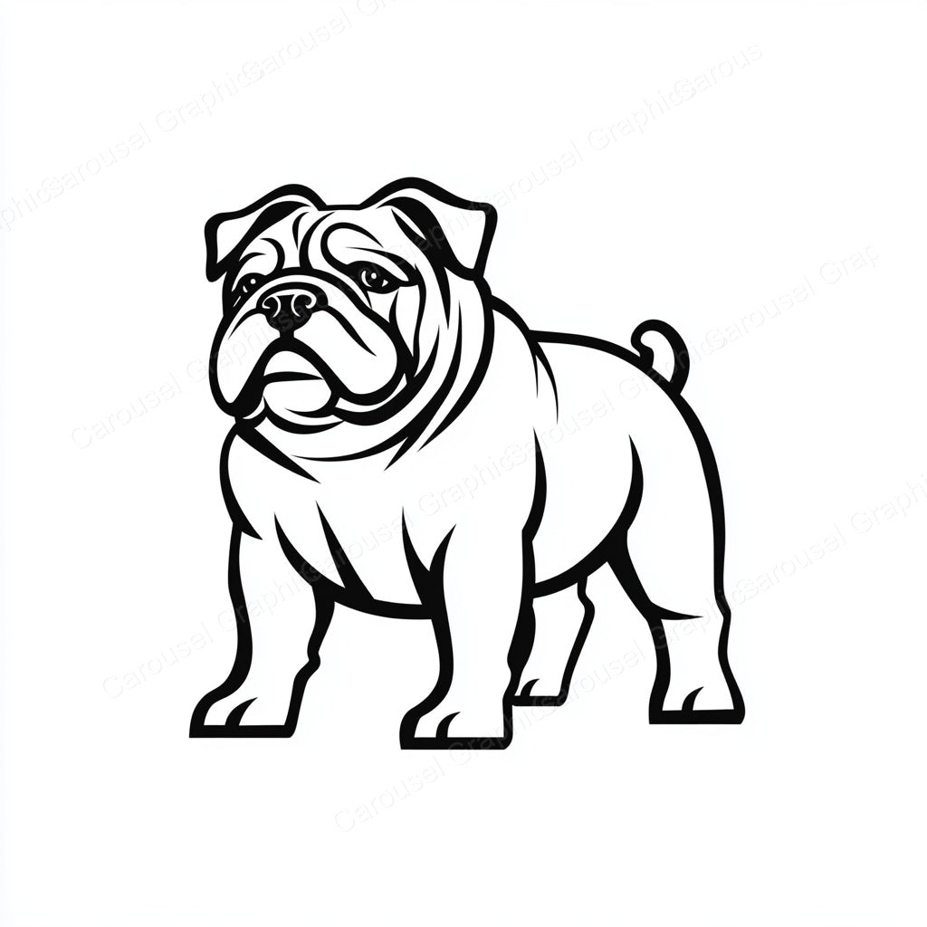 Bulldog Vector Graphic preview