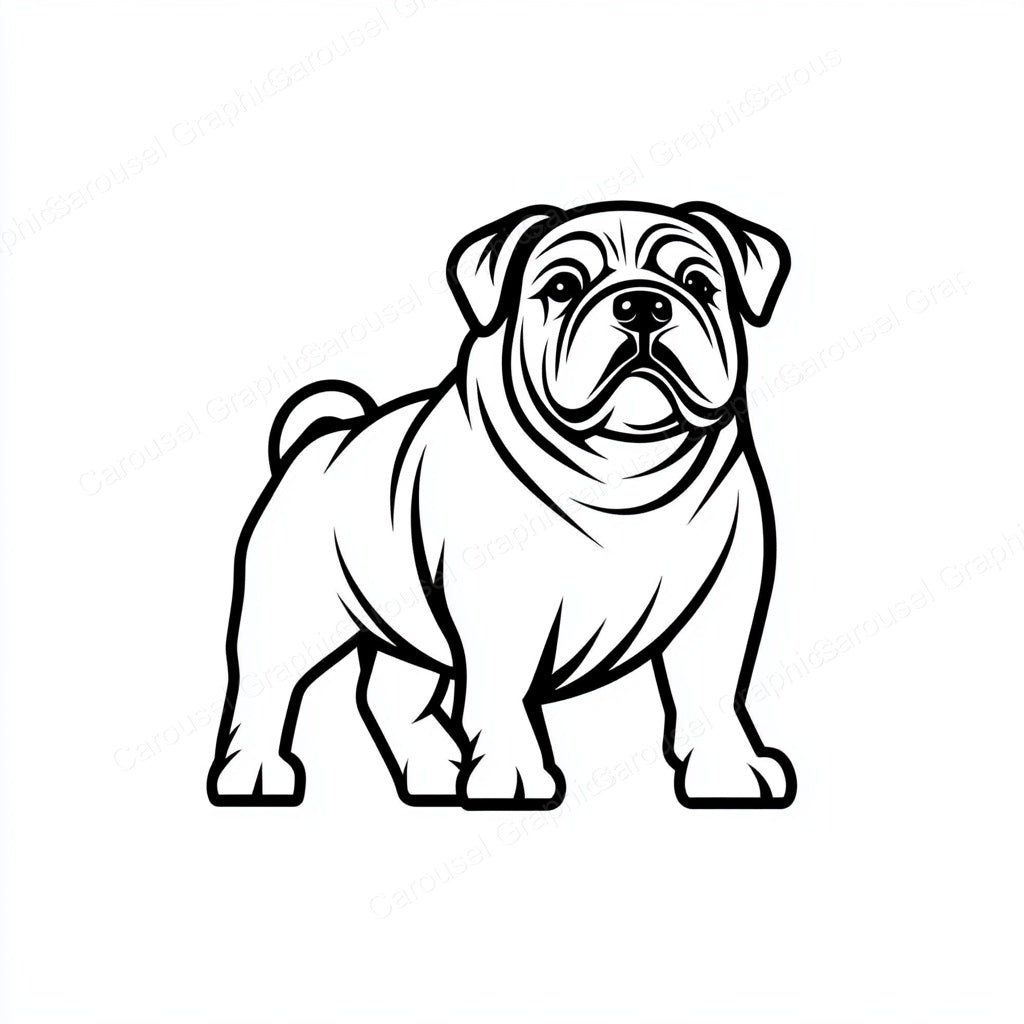 Bulldog Vector Graphic preview