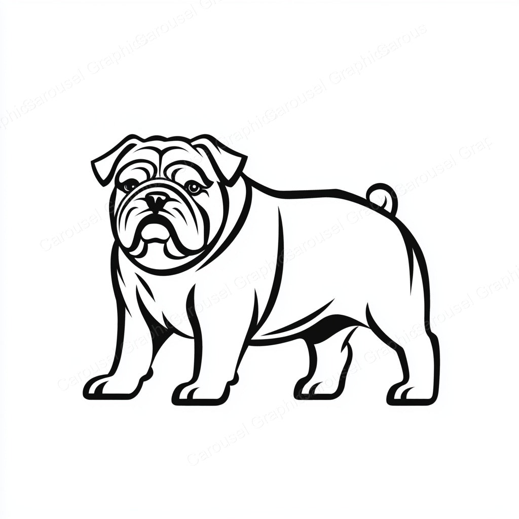Bulldog Vector Graphic preview