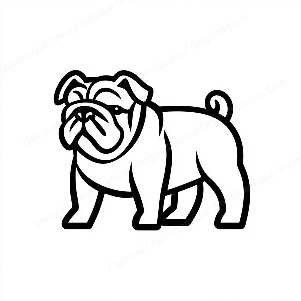 Bulldog Vector Graphic preview