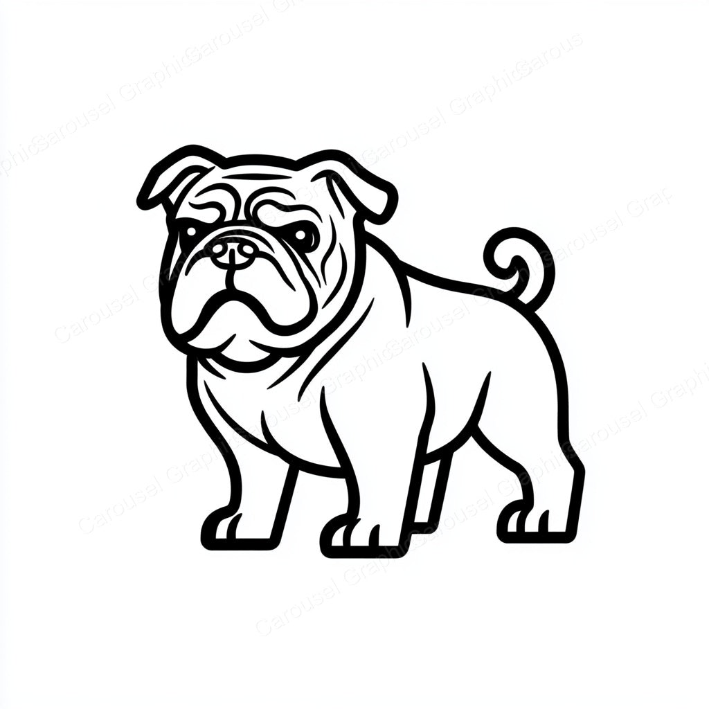 Bulldog Vector Graphic preview