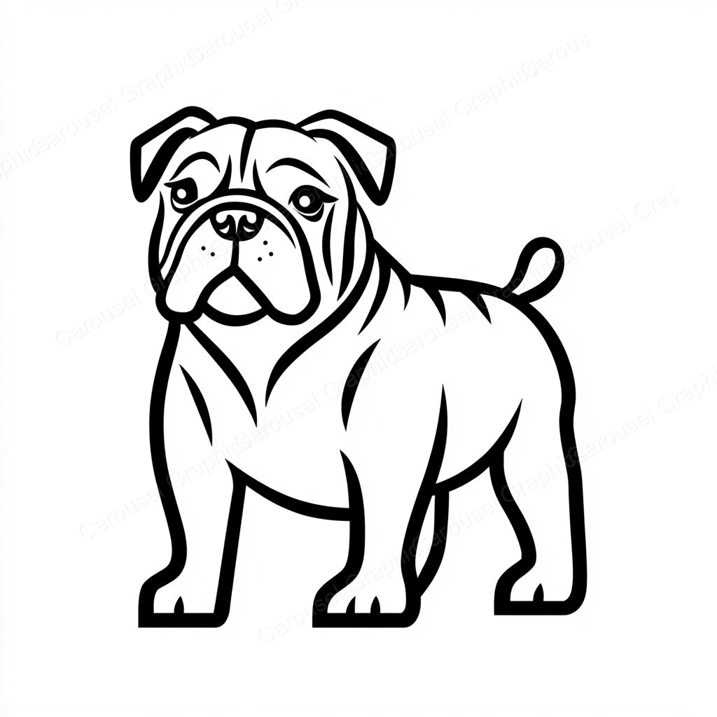 Bulldog Vector Graphic preview