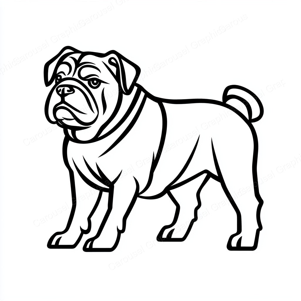 Bulldog Vector Graphic preview