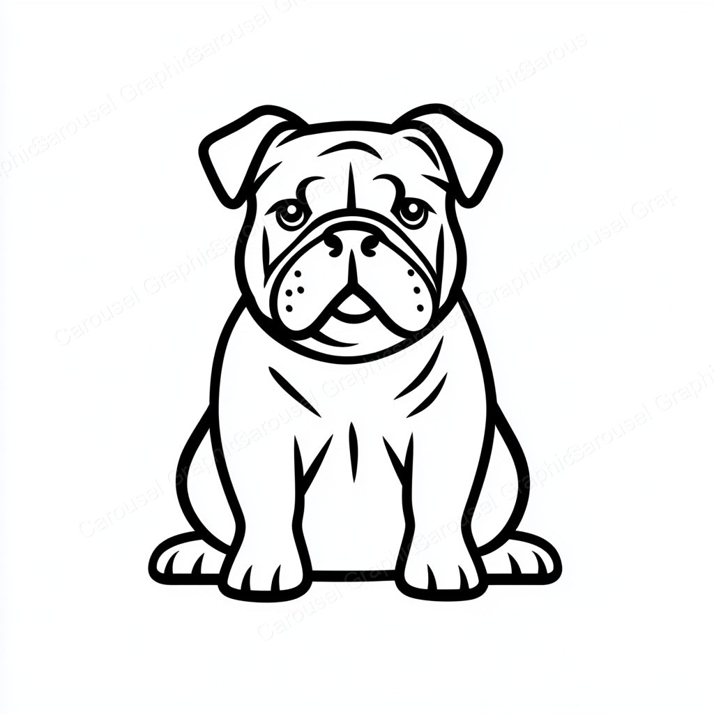 Bulldog Vector Graphic preview