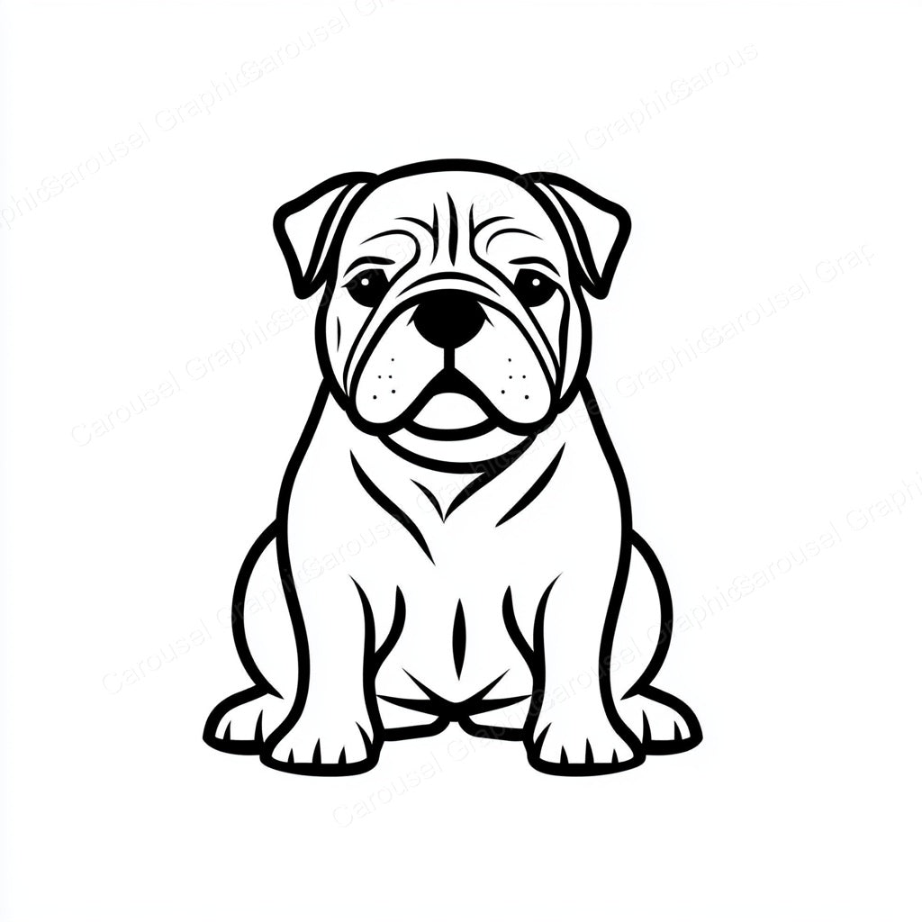 Bulldog Vector Graphic preview