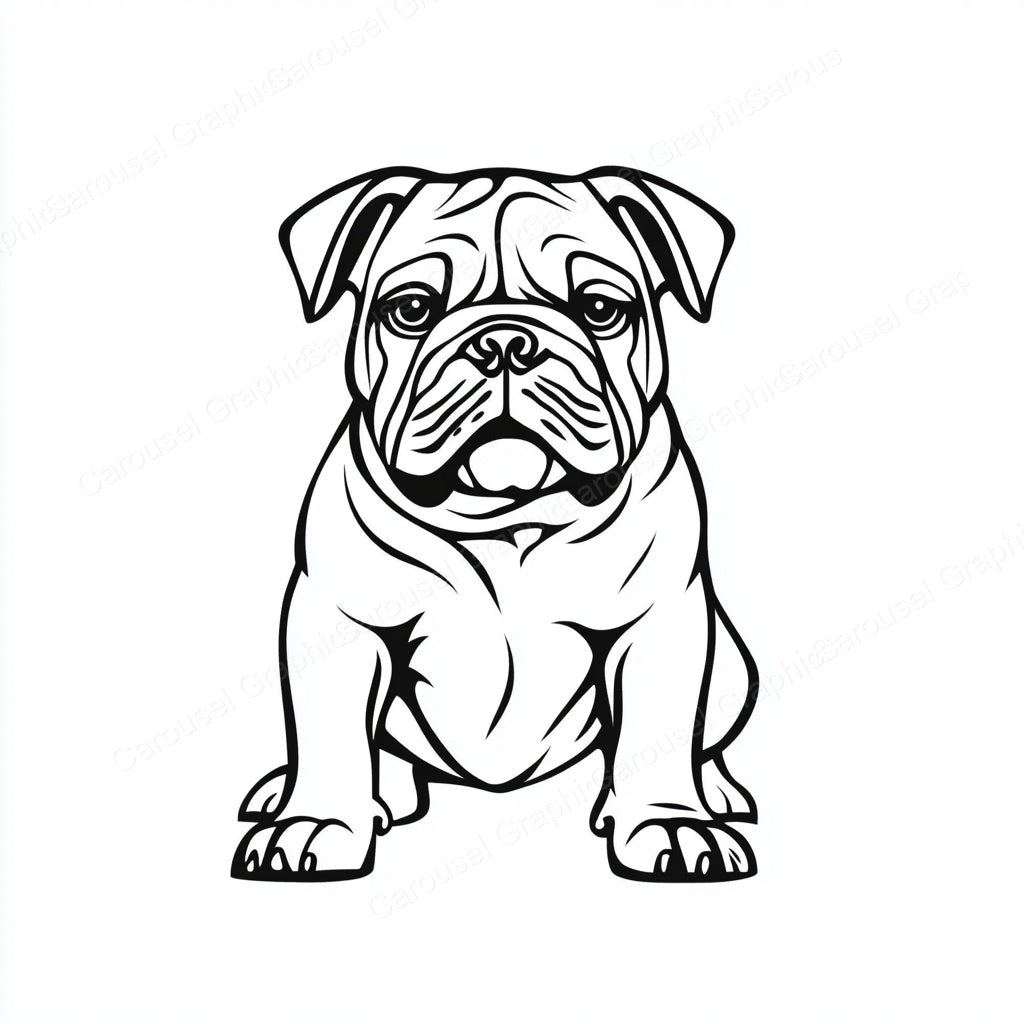 Bulldog Vector Graphic preview