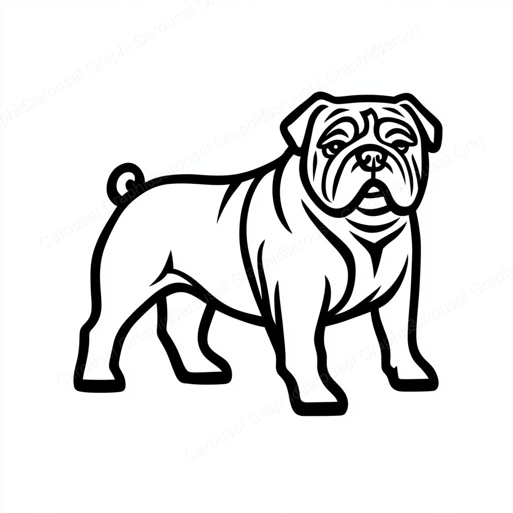 Bulldog Vector Graphic preview
