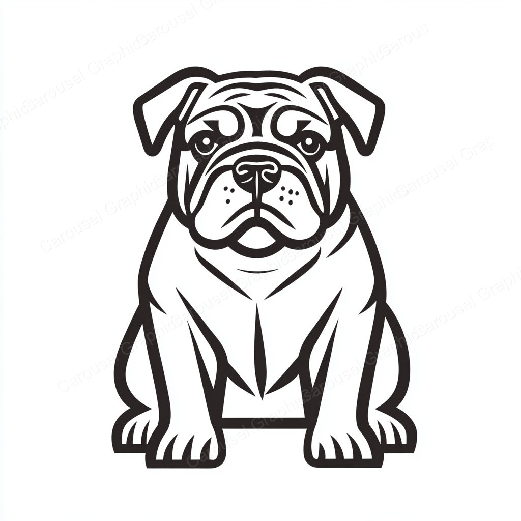 Bulldog Vector Graphic preview