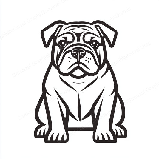 Bulldog Vector Graphic preview
