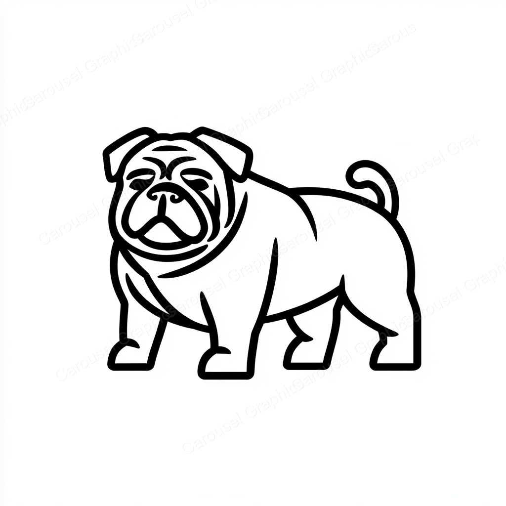 Bulldog Vector Graphic preview