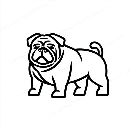Bulldog Vector Graphic preview