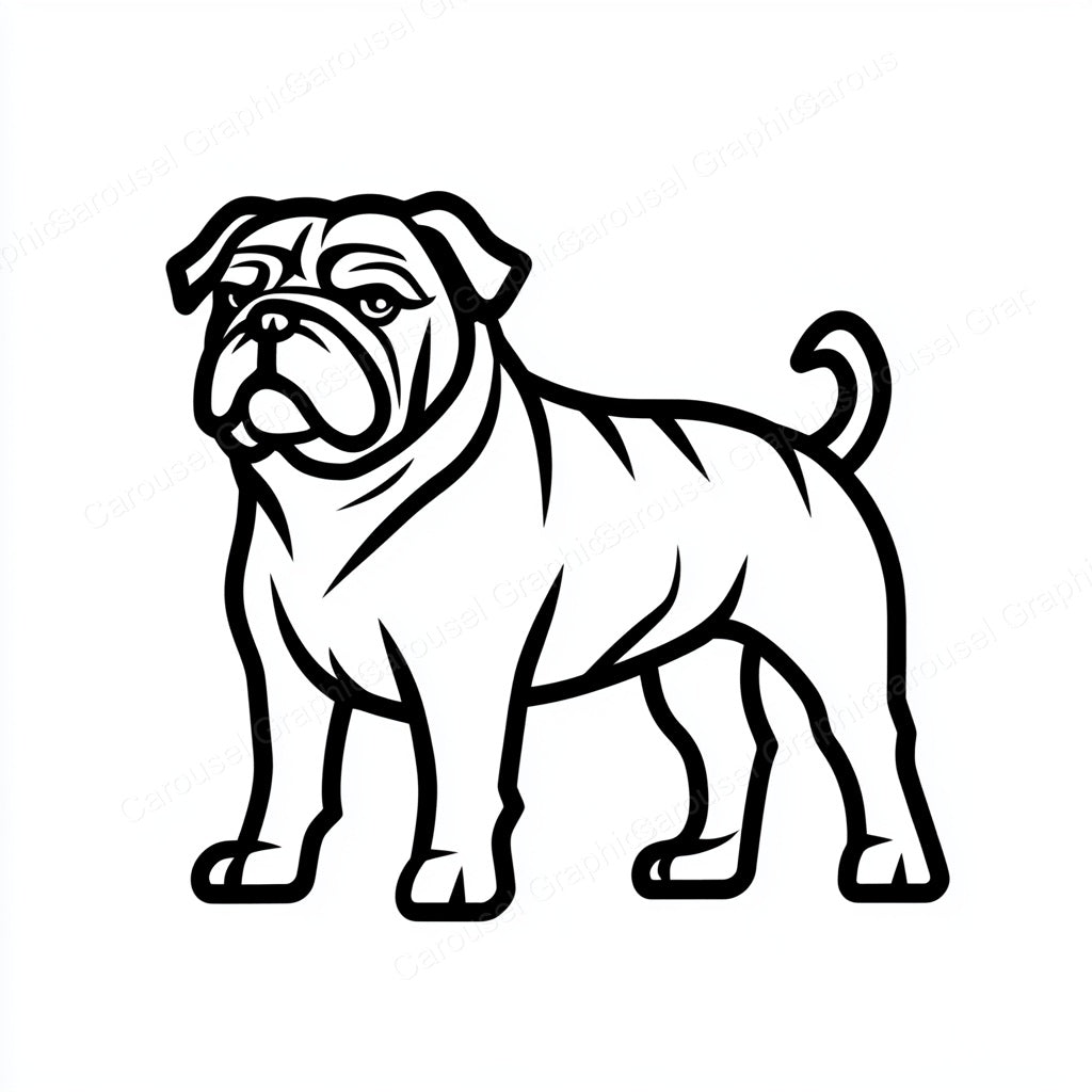 Bulldog Vector Graphic preview