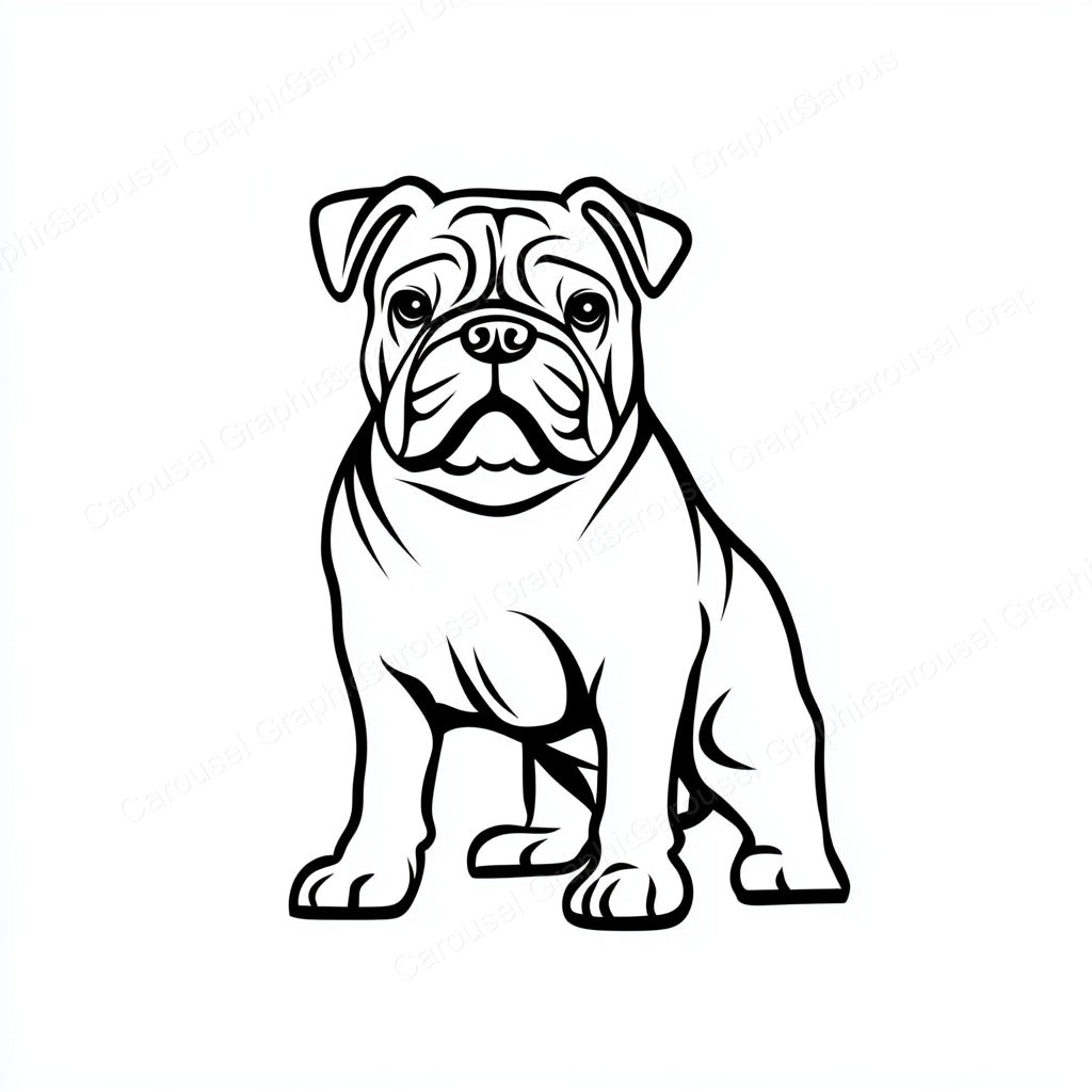 Bulldog Vector Graphic preview