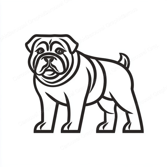Bulldog Vector Graphic preview