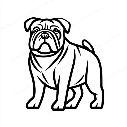 Bulldog Vector Graphic preview