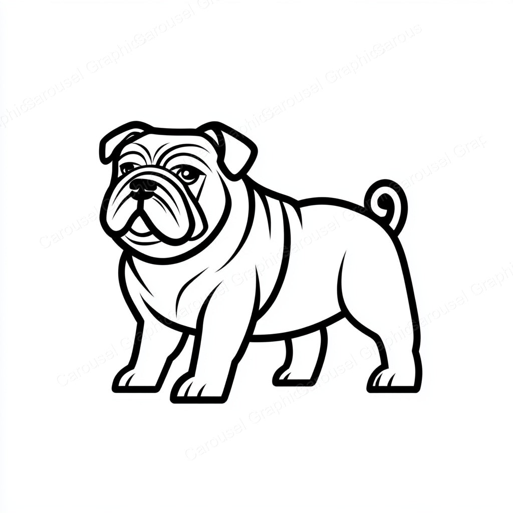 Bulldog Vector Graphic preview