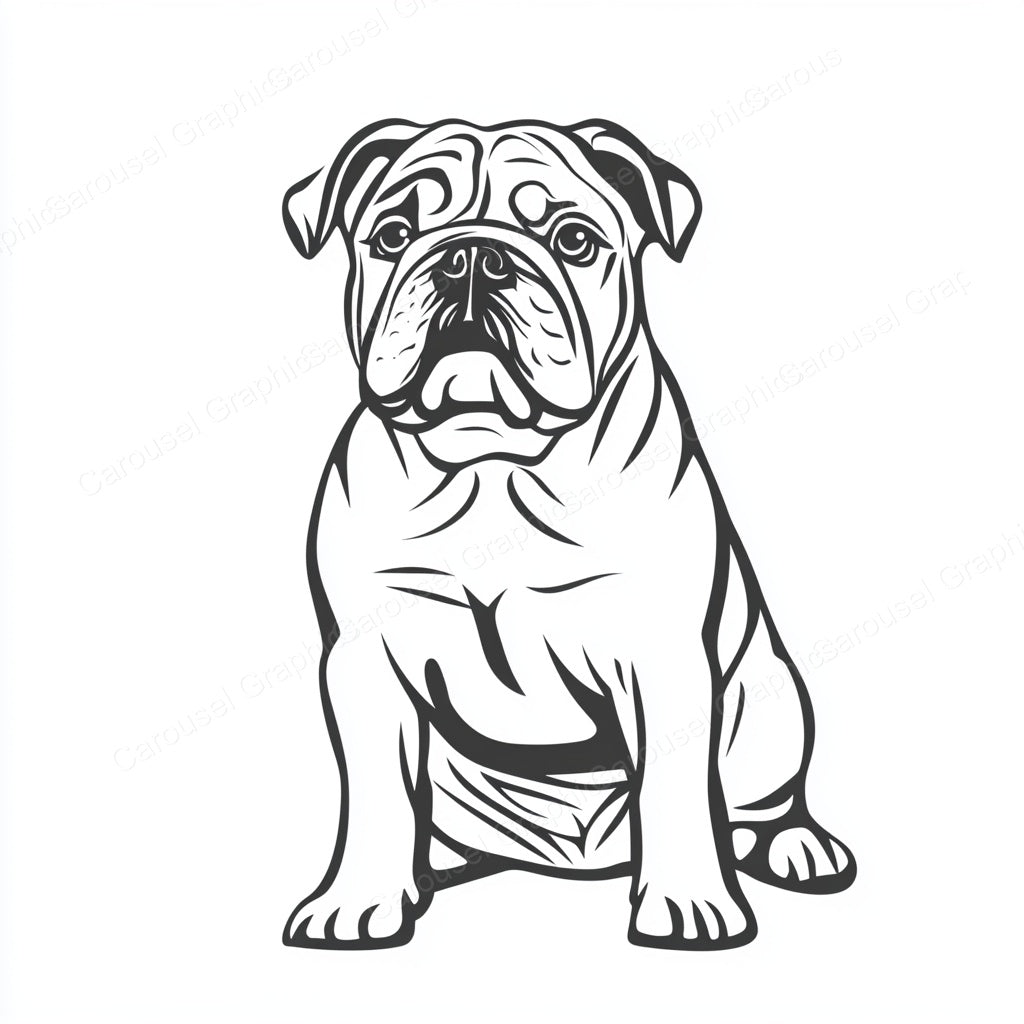 Bulldog Vector Graphic preview
