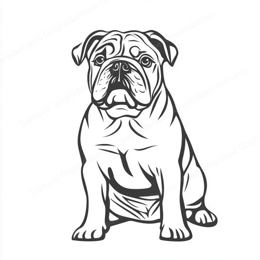 Bulldog Vector Graphic preview