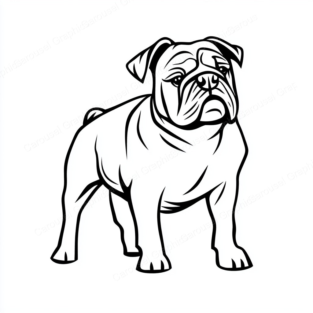 Bulldog Vector Graphic preview
