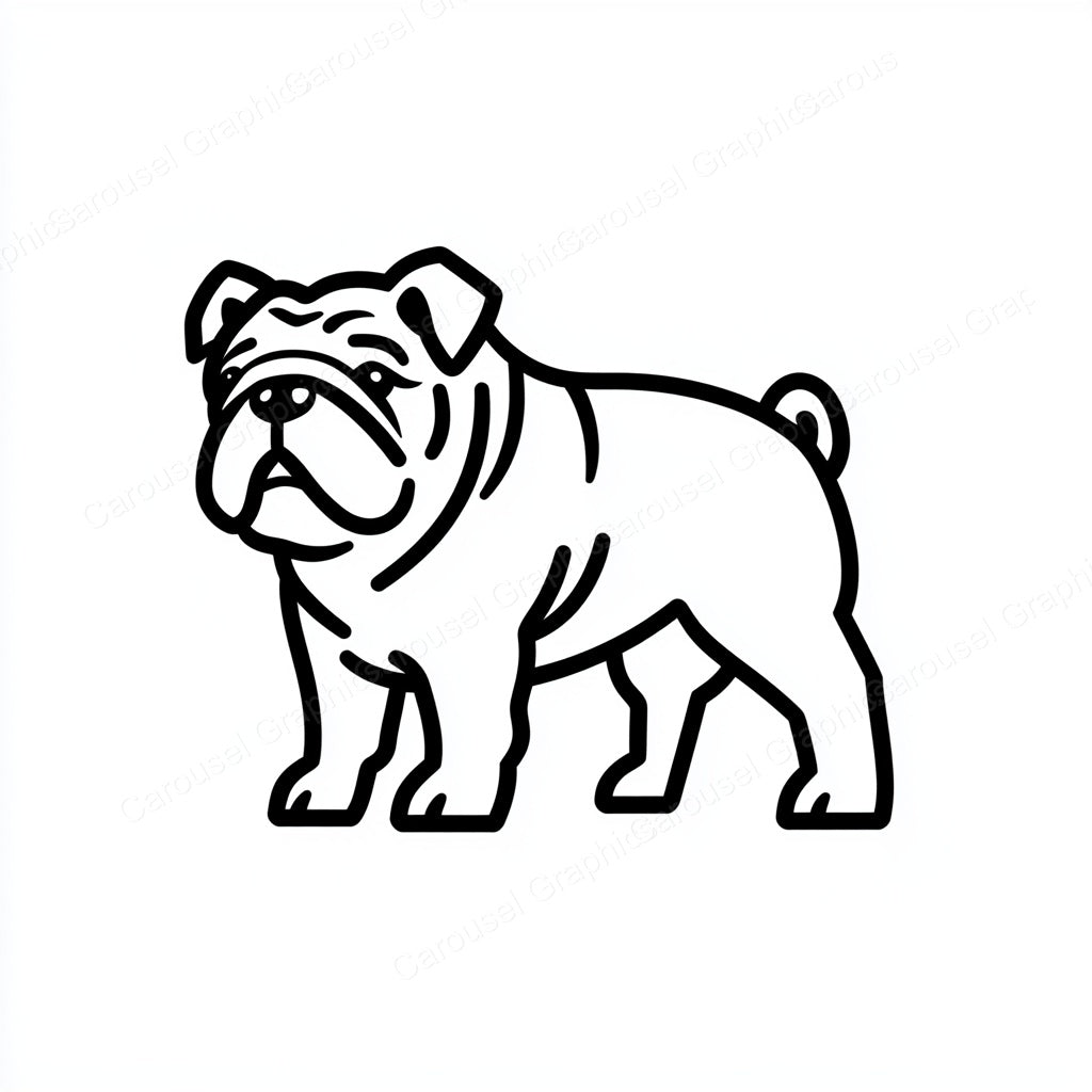 Bulldog Vector Graphic preview