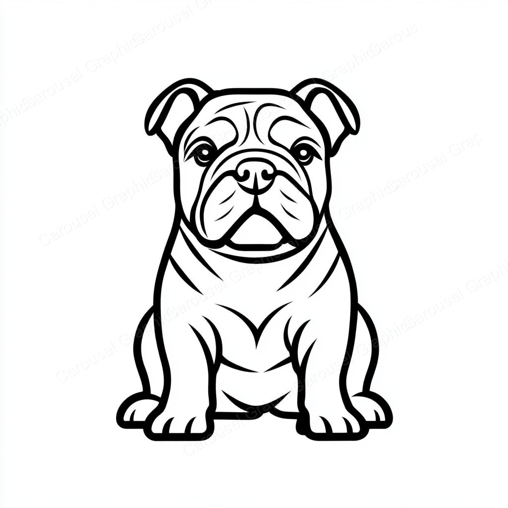 Bulldog Vector Graphic preview