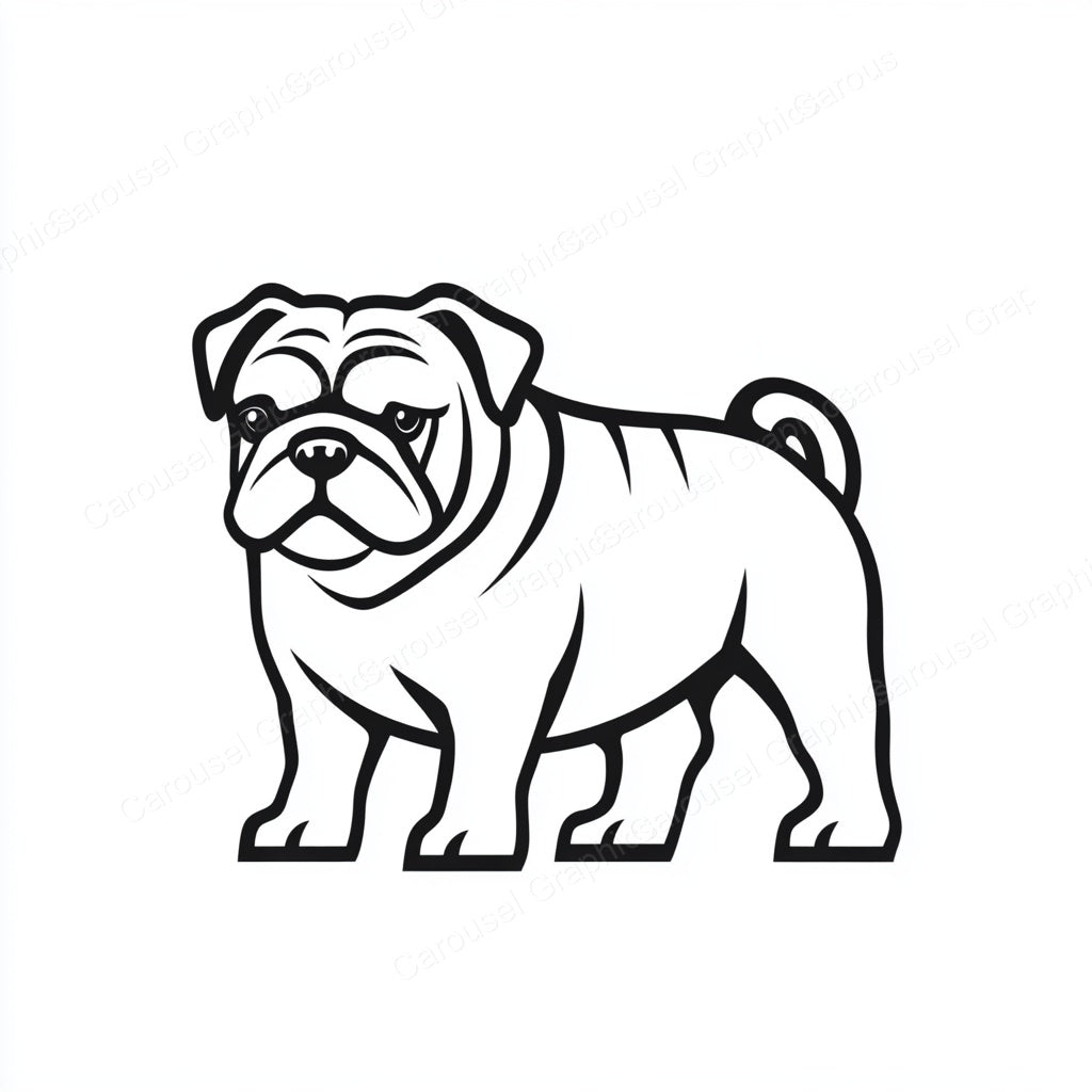 Bulldog Vector Graphic preview