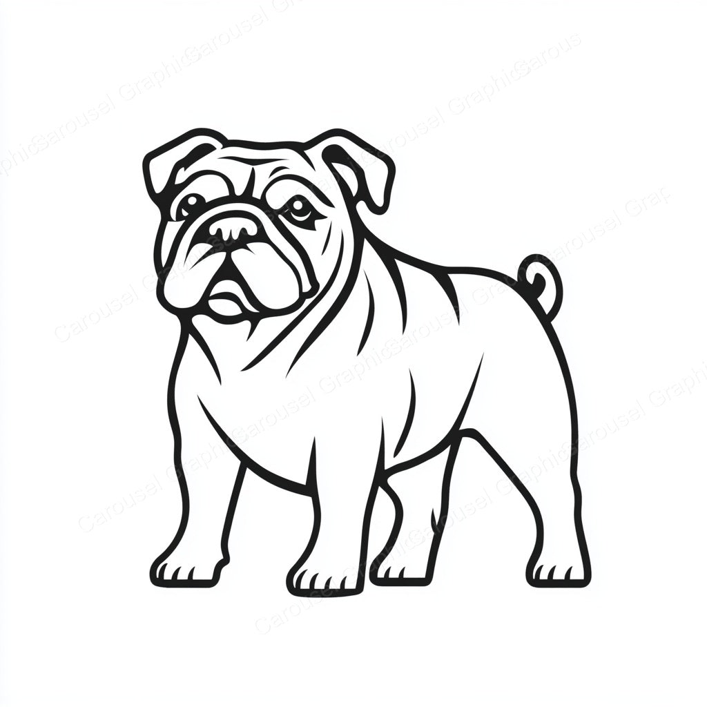 Bulldog Vector Graphic preview