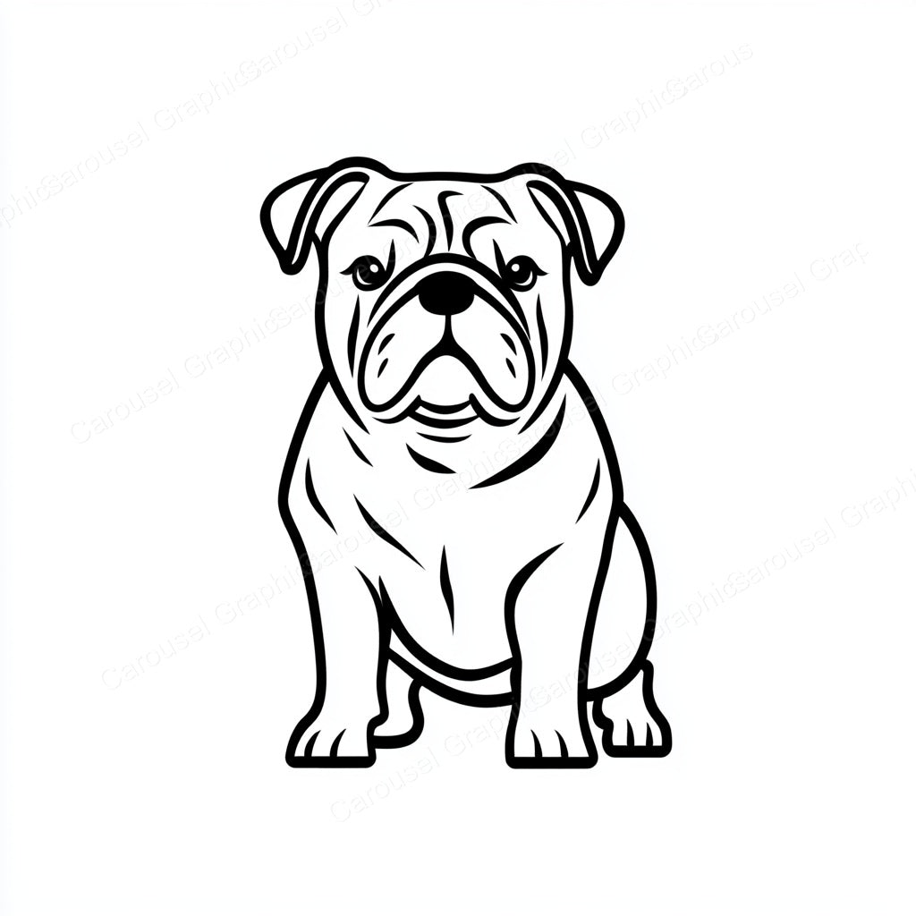 Bulldog Vector Graphic preview