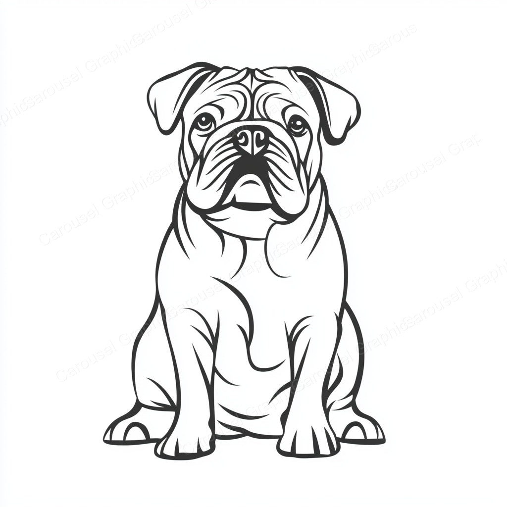Bulldog Vector Graphic preview