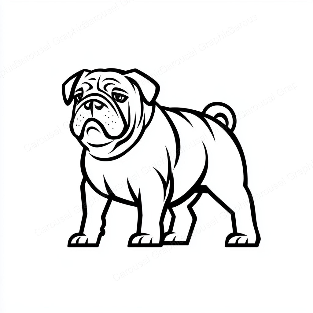 Bulldog Vector Graphic preview