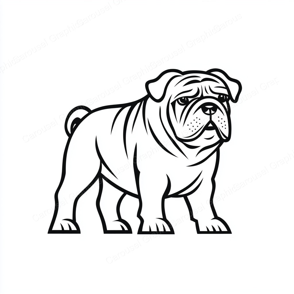 Bulldog Vector Graphic preview