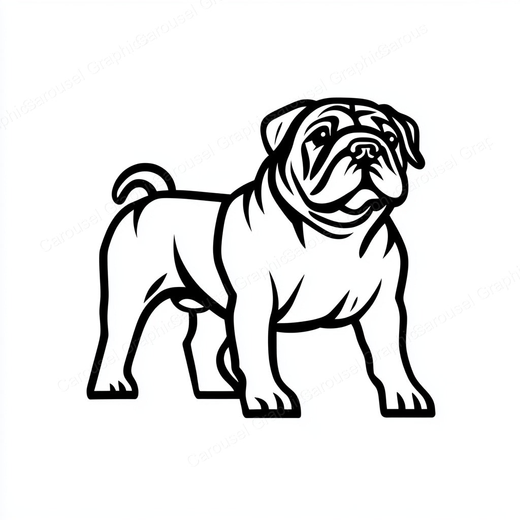 Bulldog Vector Graphic preview