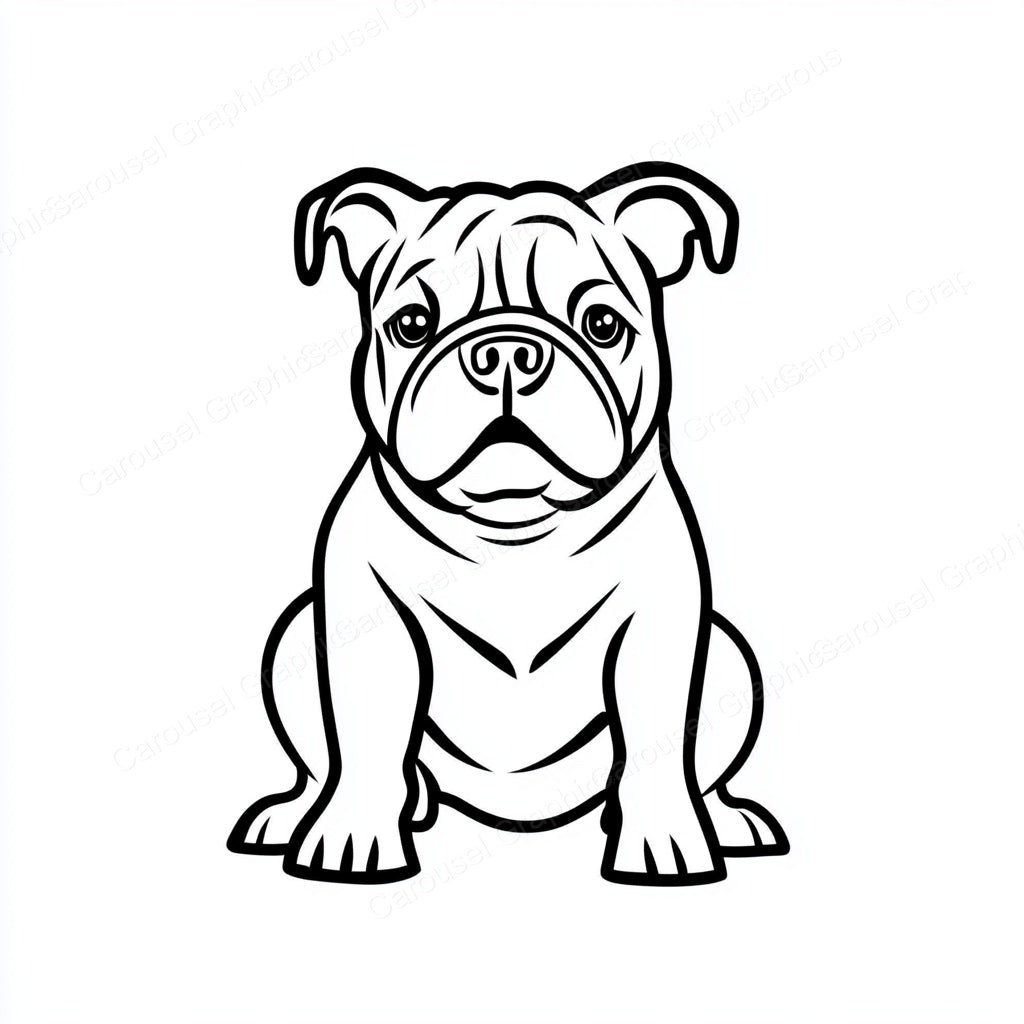 Bulldog Vector Graphic preview
