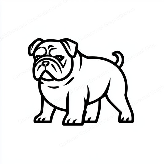 Bulldog Vector Graphic preview