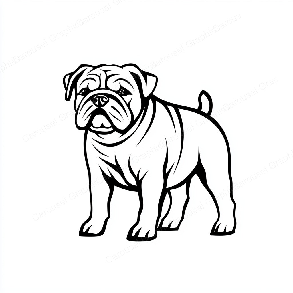 Bulldog Vector Graphic preview