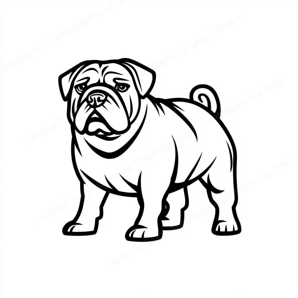 Bulldog Vector Graphic preview