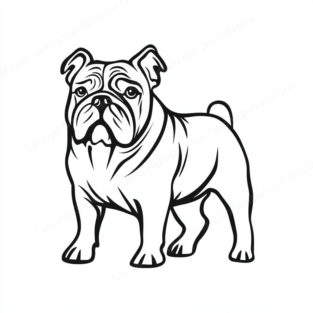 Bulldog Vector Graphic preview
