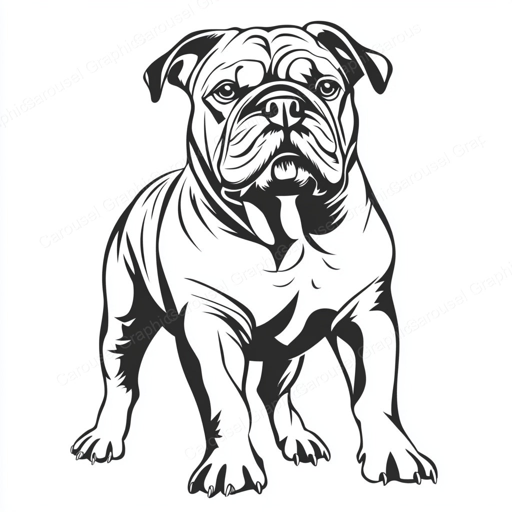 Bulldog Vector Graphic preview