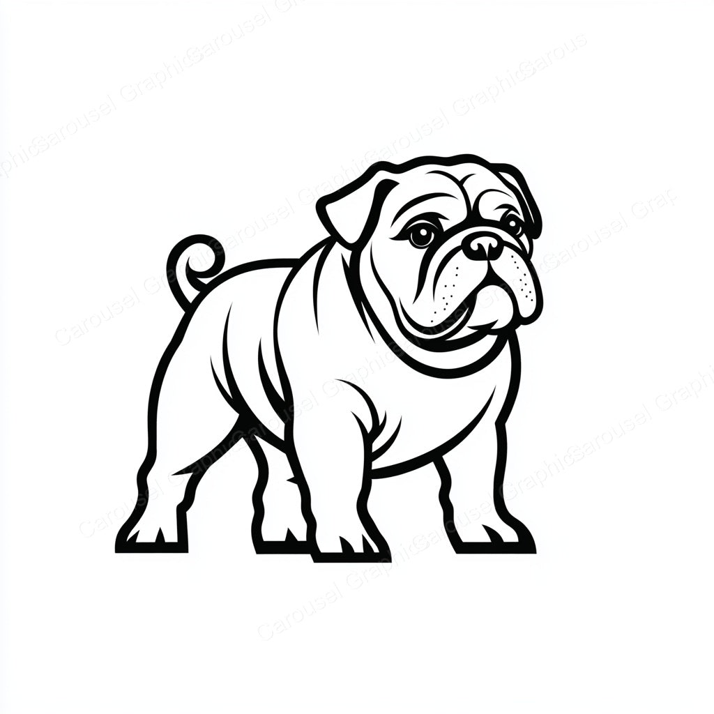 Bulldog Vector Graphic preview