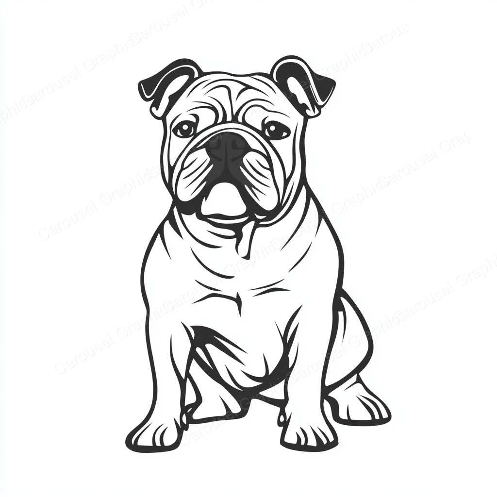 Bulldog Vector Graphic preview