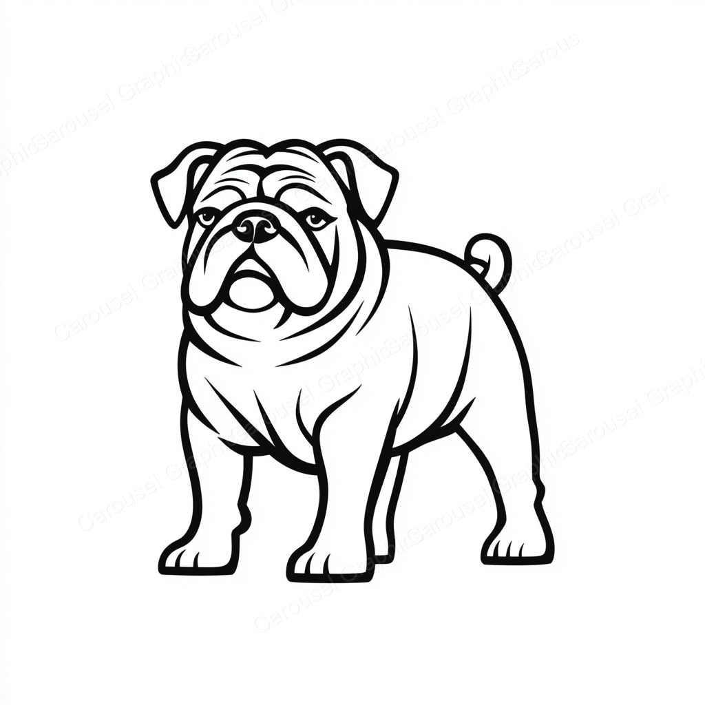 Bulldog Vector Graphic preview