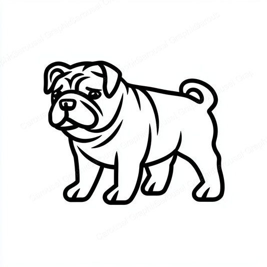Bulldog Vector Graphic preview