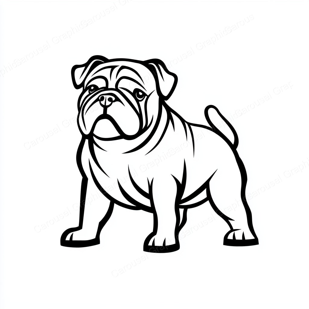 Bulldog Vector Graphic preview